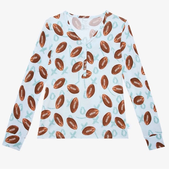 New Posh Peanut Field Day Bamboo Pajama Top Size XL - Picture 2 of 8